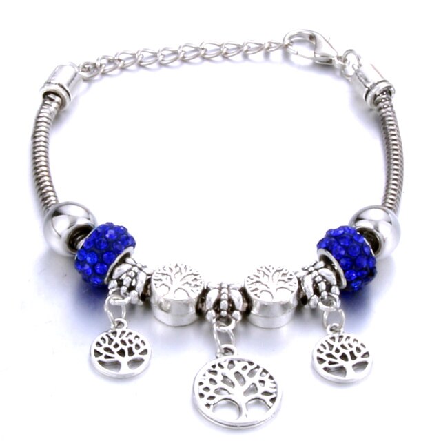Antique Original Heart-Shaped buena suehe Charm Bracelets For Women Glass Beads Brand Bracelet & Bangle DIY Jewelry Gifts daiiibabyyy