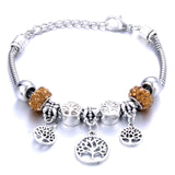 Antique Original Heart-Shaped buena suehe Charm Bracelets For Women Glass Beads Brand Bracelet & Bangle DIY Jewelry Gifts daiiibabyyy