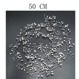 Bridal Wedding Crystal Bride Hair Accessories Pearl Flower Headband Handmade Hairband Beads Decoration Hair Comb For Women daiiibabyyy