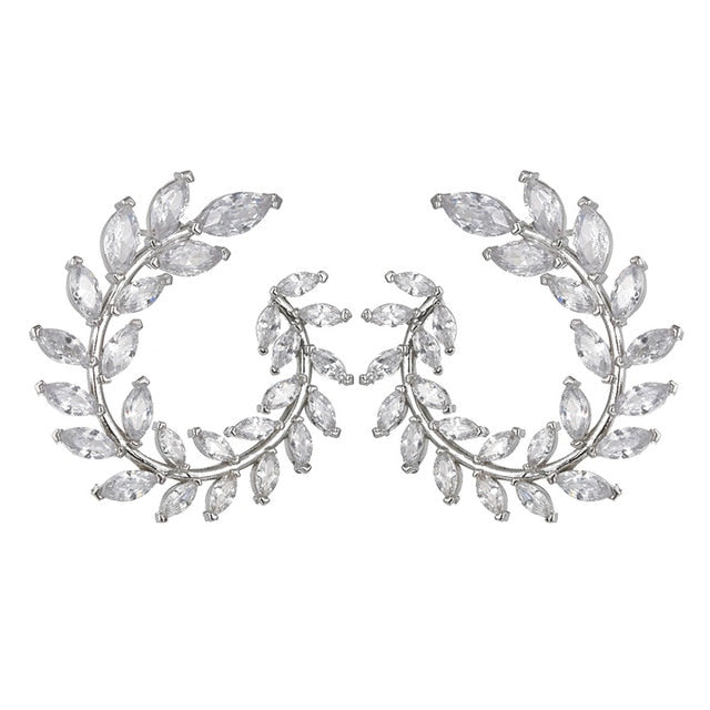 XIYANIKE 10 Colors Rhinestone Statement Earrings  Geometric  Big Round Stud Earrings For Women Crystal Luxury Wedding Gift daiiibabyyy