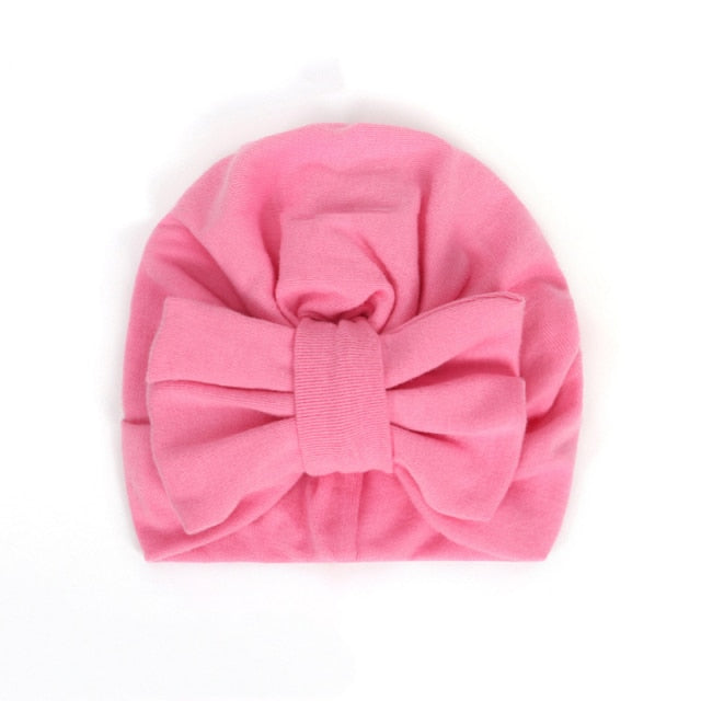 BalleenShiny Warm Baby Hats For Boys&Girls Infant Lovely Bowknot Hats Baby Bonnet Beanie Turban Head Accessories Kids Gifts daiiibabyyy