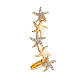 Bohemian NO Piercing Crystal Rhinestone Ear Cuff Wrap Stud Clip Earrings For Women Girl Trendy Earrings Jewelry Bijoux daiiibabyyy