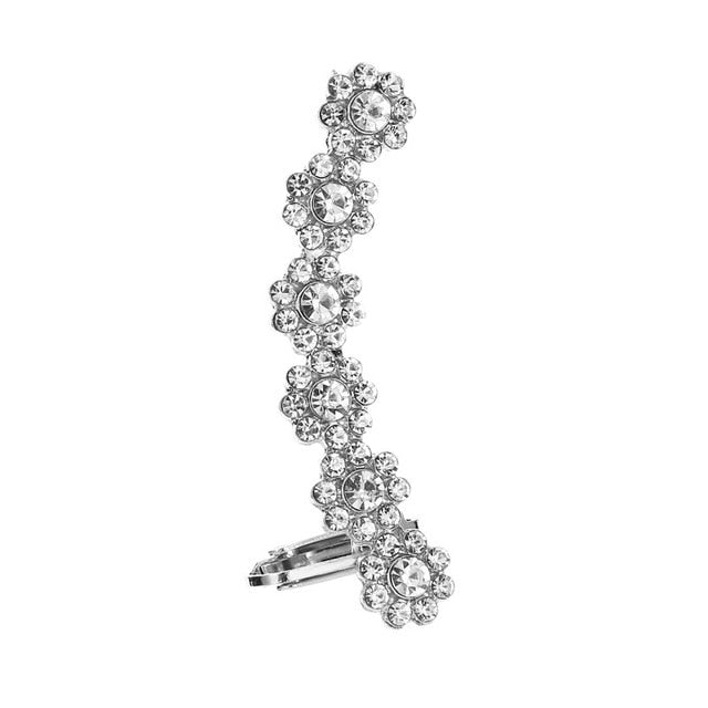 Bohemian NO Piercing Crystal Rhinestone Ear Cuff Wrap Stud Clip Earrings For Women Girl Trendy Earrings Jewelry Bijoux daiiibabyyy