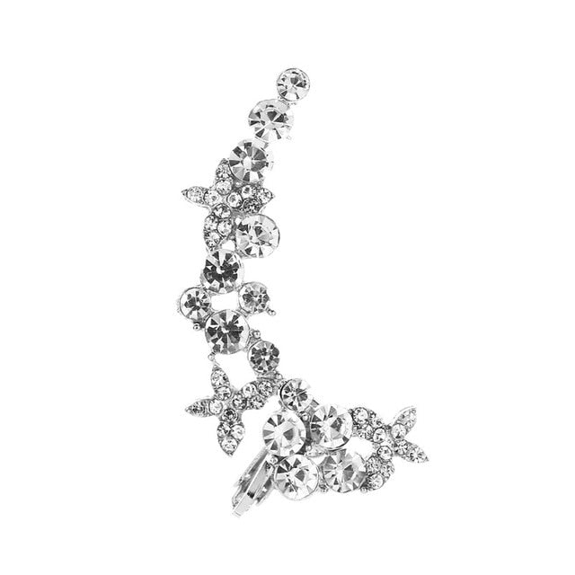 Bohemian NO Piercing Crystal Rhinestone Ear Cuff Wrap Stud Clip Earrings For Women Girl Trendy Earrings Jewelry Bijoux daiiibabyyy