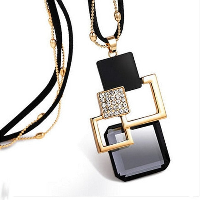 BYSPT Long Necklaces& Pendants for Women Collier Femme Geometric Statement Colar Maxi Fashion Crystal Jewelry Bijoux daiiibabyyy