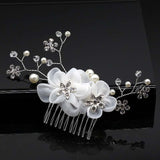 Bridal Hair Accessories Crystal Peals Hair Combs Wedding Hair Clips Accessories Jewelry Handmade Women Hair Ornaments Headpieces daiiibabyyy