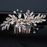 Bridal Hair Accessories Crystal Peals Hair Combs Wedding Hair Clips Accessories Jewelry Handmade Women Hair Ornaments Headpieces daiiibabyyy