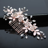 Bridal Hair Accessories Crystal Peals Hair Combs Wedding Hair Clips Accessories Jewelry Handmade Women Hair Ornaments Headpieces daiiibabyyy