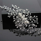 Bridal Hair Accessories Crystal Peals Hair Combs Wedding Hair Clips Accessories Jewelry Handmade Women Hair Ornaments Headpieces daiiibabyyy