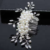 Bridal Hair Accessories Crystal Peals Hair Combs Wedding Hair Clips Accessories Jewelry Handmade Women Hair Ornaments Headpieces daiiibabyyy