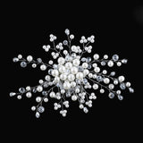 Bridal Hair Accessories Crystal Peals Hair Combs Wedding Hair Clips Accessories Jewelry Handmade Women Hair Ornaments Headpieces daiiibabyyy