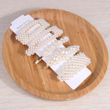 5Pcs/Set Fashion Pearl Hair Clip Snap Button Hair Pins for Women Sweet Pearl Hairpin Hair Clips Jewelry Lady Barrette Stick daiiibabyyy
