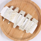 5Pcs/Set Fashion Pearl Hair Clip Snap Button Hair Pins for Women Sweet Pearl Hairpin Hair Clips Jewelry Lady Barrette Stick daiiibabyyy