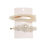 5Pcs/Set Fashion Pearl Hair Clip Snap Button Hair Pins for Women Sweet Pearl Hairpin Hair Clips Jewelry Lady Barrette Stick daiiibabyyy