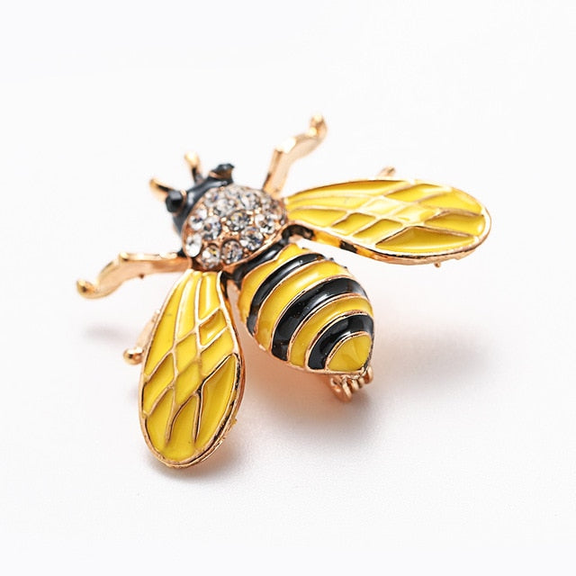 Animal Brooch Pins For Women Bling Rhinestone Bee Spider Brooches Dragonfly Brooches Pin Jewelry Wedding Party Bijoux Best Gift daiiibabyyy