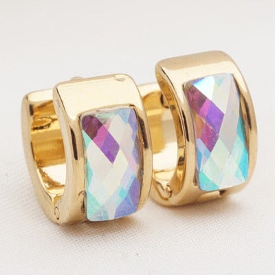 Yunkingdom 32 Pairs Different Style Fashion Geometric Stainless Steel Small Circle Hoop Earrings for Womens Girls Punk Jewelry daiiibabyyy