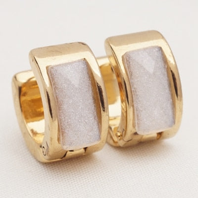 Yunkingdom 32 Pairs Different Style Fashion Geometric Stainless Steel Small Circle Hoop Earrings for Womens Girls Punk Jewelry daiiibabyyy