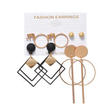 Tassel Acrylic Earrings For Women Bohemian Earrings Set Big Geometric Drop Earring 2020 Pearl Earrings Set DIY Fashion Jewelry daiiibabyyy