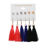 Tassel Acrylic Earrings For Women Bohemian Earrings Set Big Geometric Drop Earring 2020 Pearl Earrings Set DIY Fashion Jewelry daiiibabyyy
