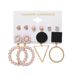 Tassel Acrylic Earrings For Women Bohemian Earrings Set Big Geometric Drop Earring 2020 Pearl Earrings Set DIY Fashion Jewelry daiiibabyyy