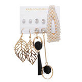 Tassel Acrylic Earrings For Women Bohemian Earrings Set Big Geometric Drop Earring 2020 Pearl Earrings Set DIY Fashion Jewelry daiiibabyyy