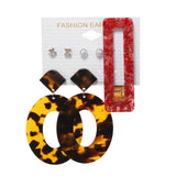 Tassel Acrylic Earrings For Women Bohemian Earrings Set Big Geometric Drop Earring 2020 Pearl Earrings Set DIY Fashion Jewelry daiiibabyyy