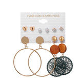 Tassel Acrylic Earrings For Women Bohemian Earrings Set Big Geometric Drop Earring 2020 Pearl Earrings Set DIY Fashion Jewelry daiiibabyyy