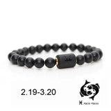Black stone Beads 12 constellation couple Bracelet Men Bracelets For Women Pulseras Moda Masculina Hombre Man Mens Jewellery daiiibabyyy