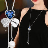BYSPT Long Necklaces& Pendants for Women Collier Femme Geometric Statement Colar Maxi Fashion Crystal Jewelry Bijoux daiiibabyyy