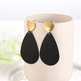 WYBU Summer Style Golden Drop Earrings For Women Geomatric Black Long Hanging Earring Triangle Bts Jewelry Earing bijouterie daiiibabyyy