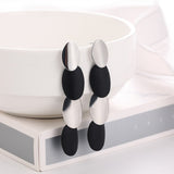 WYBU Summer Style Golden Drop Earrings For Women Geomatric Black Long Hanging Earring Triangle Bts Jewelry Earing bijouterie daiiibabyyy