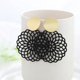 WYBU Summer Style Golden Drop Earrings For Women Geomatric Black Long Hanging Earring Triangle Bts Jewelry Earing bijouterie daiiibabyyy