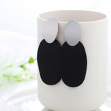 WYBU Summer Style Golden Drop Earrings For Women Geomatric Black Long Hanging Earring Triangle Bts Jewelry Earing bijouterie daiiibabyyy