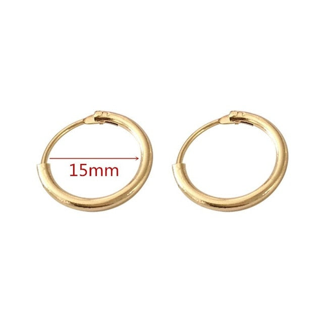 40mm 60mm 70mm 80mm Exaggerate Big Smooth Circle Hoop Earrings Brincos Simple Party Round Loop Earrings for Women Jewelry daiiibabyyy