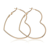 40mm 60mm 70mm 80mm Exaggerate Big Smooth Circle Hoop Earrings Brincos Simple Party Round Loop Earrings for Women Jewelry daiiibabyyy