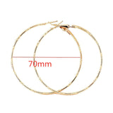 40mm 60mm 70mm 80mm Exaggerate Big Smooth Circle Hoop Earrings Brincos Simple Party Round Loop Earrings for Women Jewelry daiiibabyyy