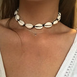 Bohemian Natural Shell Necklace for Women Cowrie Charm Conch Seashell Collar Choker Beach Boho Summer Necklaces Jewelry Collares daiiibabyyy