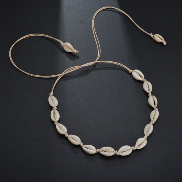 Bohemian Natural Shell Necklace for Women Cowrie Charm Conch Seashell Collar Choker Beach Boho Summer Necklaces Jewelry Collares daiiibabyyy