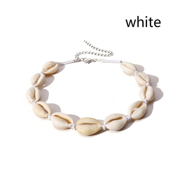 Bohemian Natural Shell Necklace for Women Cowrie Charm Conch Seashell Collar Choker Beach Boho Summer Necklaces Jewelry Collares daiiibabyyy