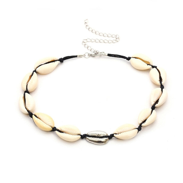 Bohemian Natural Shell Necklace for Women Cowrie Charm Conch Seashell Collar Choker Beach Boho Summer Necklaces Jewelry Collares daiiibabyyy