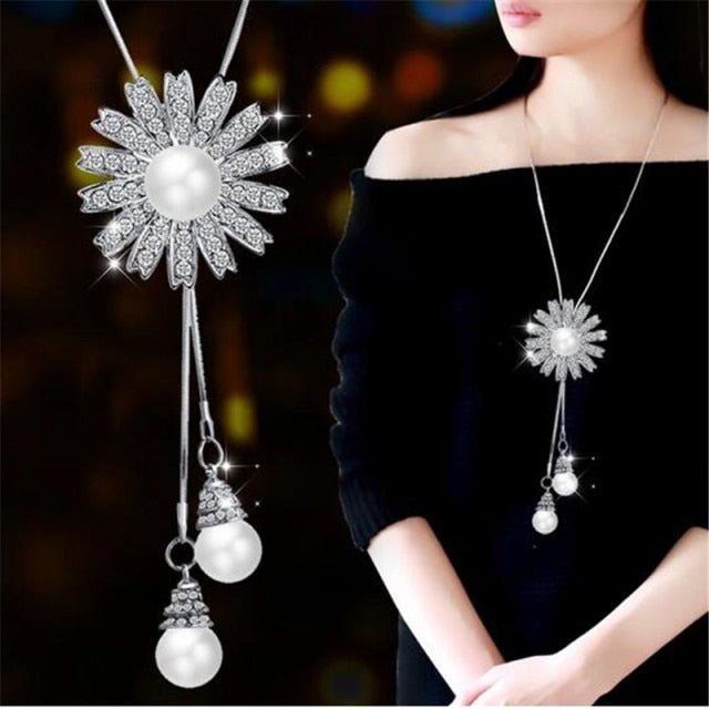 BYSPT Long Necklaces& Pendants for Women Collier Femme Geometric Statement Colar Maxi Fashion Crystal Jewelry Bijoux daiiibabyyy