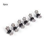 6/12pcs Crystal Rhinestone Flower Hair Claws Clamps Hairgrip Accessories Hairpins Hair Clips Jewelry for Women Bridal Kids Girl daiiibabyyy