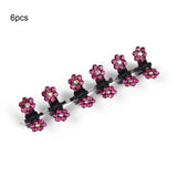 6/12pcs Crystal Rhinestone Flower Hair Claws Clamps Hairgrip Accessories Hairpins Hair Clips Jewelry for Women Bridal Kids Girl daiiibabyyy
