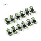 6/12pcs Crystal Rhinestone Flower Hair Claws Clamps Hairgrip Accessories Hairpins Hair Clips Jewelry for Women Bridal Kids Girl daiiibabyyy