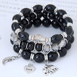 Bohemian Charm Beads Wrap Bracelets & Bangles for Women Boho Flower Leaf Tassel Bracelet Multilayer Bracelet Femme 2020 New daiiibabyyy
