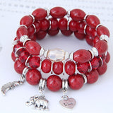 Bohemian Charm Beads Wrap Bracelets & Bangles for Women Boho Flower Leaf Tassel Bracelet Multilayer Bracelet Femme 2020 New daiiibabyyy