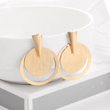 WYBU Summer Style Golden Drop Earrings For Women Geomatric Black Long Hanging Earring Triangle Bts Jewelry Earing bijouterie daiiibabyyy