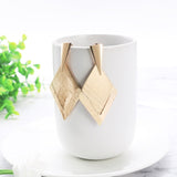 WYBU Summer Style Golden Drop Earrings For Women Geomatric Black Long Hanging Earring Triangle Bts Jewelry Earing bijouterie daiiibabyyy