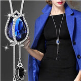 BYSPT Long Necklaces& Pendants for Women Collier Femme Geometric Statement Colar Maxi Fashion Crystal Jewelry Bijoux daiiibabyyy