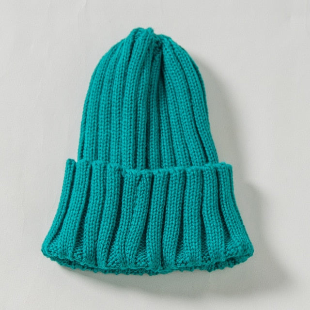 Candy Color Mother Kids Hat for Girls Boys Autumn Winter Baby Beanie Kids Cap Elastic Family Warm Knitted Parent Children Hats daiiibabyyy